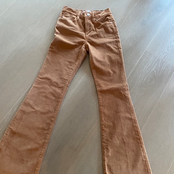 Frame brand, flared ,gold cords with stretch , Size 25 - Picture 1 of 4